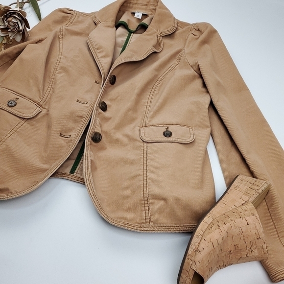 LOFT Maternity Tan Corduroy Coat Size 8 - Picture 14 of 14